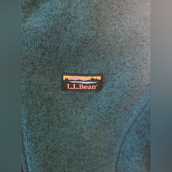 Like New! Teal  - Women's L.L.Bean Sweater Fleece Full-Zip Jacket! - Picture 7 of 8